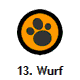 13. Wurf